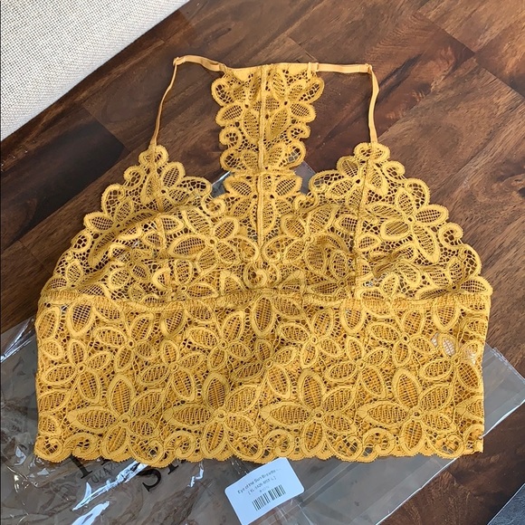 Three Bird Nest Other - Brand new mustard lace bralette